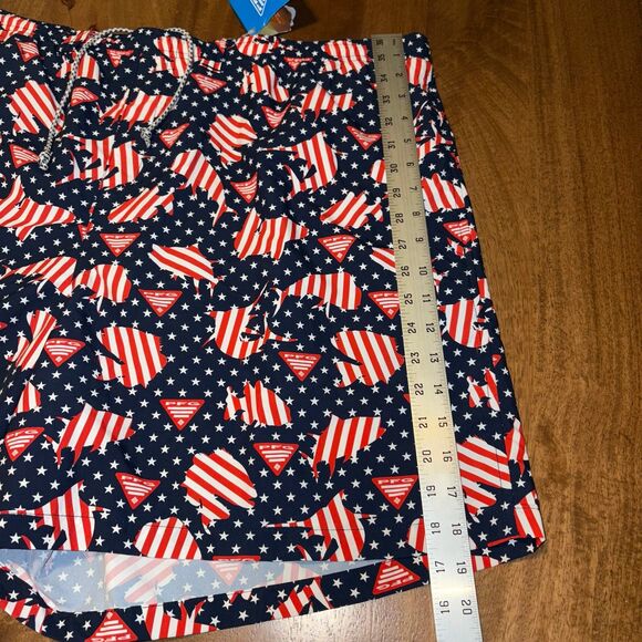 Columbia PFG Swim Shorts Men’s XXL / 2XL USA America Red White Blue NEW - Picture 8 of 9